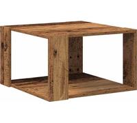 vidaXL Table basse en vieux bois 51.5 x 51.5 x 30 cm Bois composite