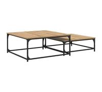Vidaxl Table Basse Gigogne 2 Pcs Chêne Artisanal 80 X 8035 X Cm