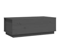 vidaXL Table basse Gris 100x50x35 cm Pin massif