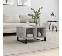 vidaXL Table basse Gris b¿¿ton 60x50x36,5 cm Bois d'ing¿¿nierie