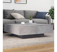 vidaXL Table basse gris béton 100x100x31 cm bois d'ingénierie 836598