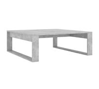 Vidaxl Table Basse Gris Béton 100x100x35 Cm Aggloméré Gris