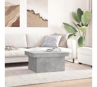 Vidaxl Table Basse Gris Béton 100x55x40 Cm Bois D'ingénierie Marron