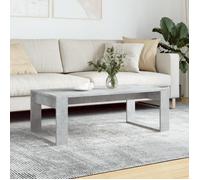 vidaXL Table basse gris béton 102x50x35 cm bois d'ingénierie 823362