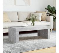 vidaXL Table basse 823370 gris béton 102x50x36 cm bois d'ingénierie