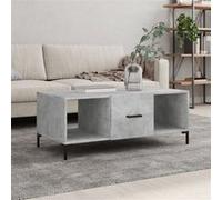 Vidaxl Table Basse Gris Béton 102x50x40 Cm Bois D'ingénierie Gris