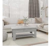 vidaXL Table basse Gris béton 102x55x42 cm Aggloméré