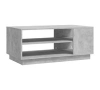Vidaxl Table Basse Gris Béton 102x55x43 Cm Aggloméré Gris