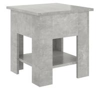 Vidaxl Table Basse Gris Béton 40x40x42 Cm Bois D'ingénierie Marron