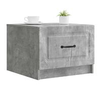 vidaXL Table basse Gris béton 49 x 50 x 37 cm Bois d'ingénierie, Table basse moderne rectangulaire avec un look vintage, grand espace de rangement, fonctionnelle et multifonctionnelle pour l'intérieur