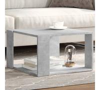Vidaxl Table Basse Gris Béton 51,5x51,5x30 Cm Bois D'ingénierie Multicolore