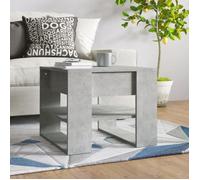 vidaXL Table basse gris béton 55,5x55x45 cm Bois composite