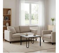 vidaXL Table Basse Gris béton 59 x 59 x 45 cm Bois d'ingénierie, Table Basse rectangulaire contemporaine, Meuble d’Accent Moderne pour Salon, Cuisine, Salle à Manger, intérieur, extérieur