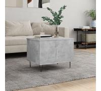 Vidaxl Table Basse Gris Béton 60x44,5x45 Cm Bois D'ingénierie Gris