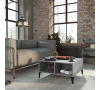 Vidaxl Table Basse Gris Béton 60x60x30 Cm Aggloméré Gris