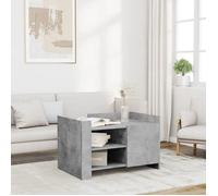 vidaXL Table basse gris béton 80x50x50 cm bois d'ingénierie