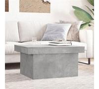 vidaXL Table Basse Gris béton 80x55x40 cm Bois d'ingénierie, Table latérale, Table de Salon, Table d'accent, Bout de canapé, Table Centrale