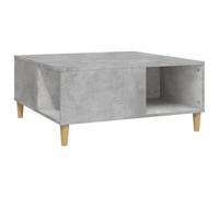 vidaXL Table basse gris béton 80x80x36,5 cm bois d'ingénierie