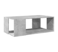 vidaXL Table basse gris béton 89,5x48x30 cm bois d'ingénierie Multicolore