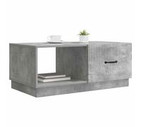 vidaXL Table Basse Gris béton 90 x 50 x 37 cm Bois d'ingénierie, Table Basse rectangulaire Moderne pour Salon, Design Vintage, Rangement Pratique, Surface Fonctionnelle