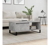 Vidaxl Table Basse Gris Béton 90x50x36,5 Cm Bois D'ingénierie Gris
