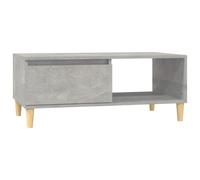 Vidaxl Table Basse Gris Béton 90x50x36,5 Cm Bois D'ingénierie Multicolore