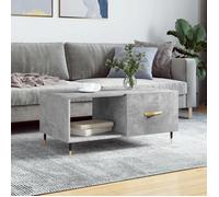vidaXL Table basse gris béton 90x50x40 cm bois d'ingénierie 829192