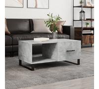 Vidaxl Table Basse Gris Béton 90x50x40 Cm Bois D'ingénierie Gris