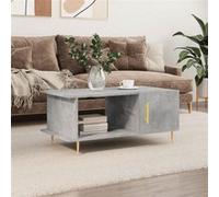 vidaXL Table basse gris béton 90x50x40 cm bois d'ingénierie829480 Gris G