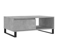 vidaXL Table basse gris béton 90x60x35 cm Bois composite