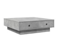 Vidaxl Table Basse Gris Béton 90x90x28 Cm Aggloméré Gris