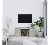 vidaXL Table basse Gris et noir 120x60x40 cm MDF et fer 286104