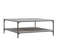 vidaXL Table basse Gris Sonoma 100x100x40 cm Bois composite