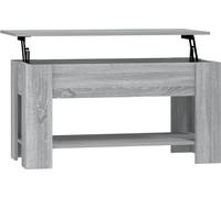 vidaXL Table basse Gris Sonoma 101x49x52 cm Bois composite