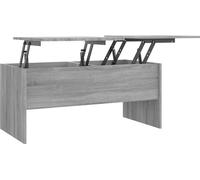vidaXL Table basse Gris Sonoma 102x50,5x46,5 cm Bois composite