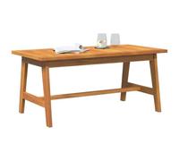 vidaXL Table Basse Huile Naturelle Bois d'Acacia Massif | Conçue en bois d'acacia massif, elle va durer longtemps, Elle a un look sympa avec une surface lisse,