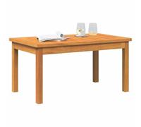 vidaXL Table basse en bois d'acacia massif – Huile naturelle – Moderne pour jardin et terrasse