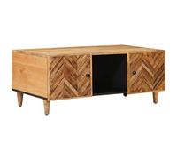 vidaXL Table Basse Marron 100 x 54 x 40 cm Bois de Mangue Massif, Table Basse rectangulaire Moderne, Bois de Mangue Massif, Design Minimaliste, pièce contemporaine pour Votre Salon