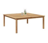 Table basse en teck massif - vidaXL - 110x110x45 cm - Marron - Design moderne - Pour jardin et terrasse