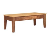 vidaXL Table basse 110 x 55 x 40 cm – Bois de manguier massif – Marron Contemporain