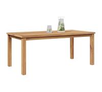 vidaXL Table basse 110×55×45 cm en teck massif, résistante aux intempéries pour jardin et terrasse