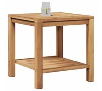 vidaXL Table basse Alfresco Marron 45 x 45 x 45 cm Bois de teck massif pour extérieur