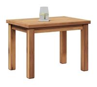 VidaXL Table basse de jardin en teck massif - Marron, 50 x 35 x 36 cm