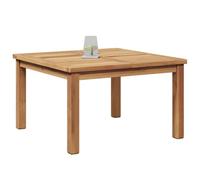 VIDAXL Table basse de jardin en teck massif 60 x 60 x 36 cm - Carrée Marron