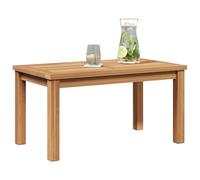 VidaXL Table basse de jardin en teck massif marron - 70 x 40 x 36 cm
