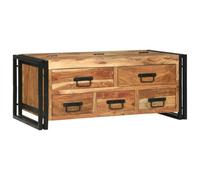 vidaXL Table basse moderne 90 x 50 x 38 cm bois d'acacia massif marron compact