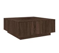 vidaXL Table basse marron imitation chêne 100x100x40 cm Bois composite