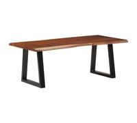 Vidaxl Table Basse Marron Miel 110x55x40 Cm Bois Massif D'acacia Marron
