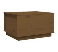 vidaXL Table basse marron miel 60x50x35 cm pin massif