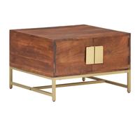 Vidaxl Table Basse Marron Miel 67x67x45 Cm Bois Solide D'acacia Marron